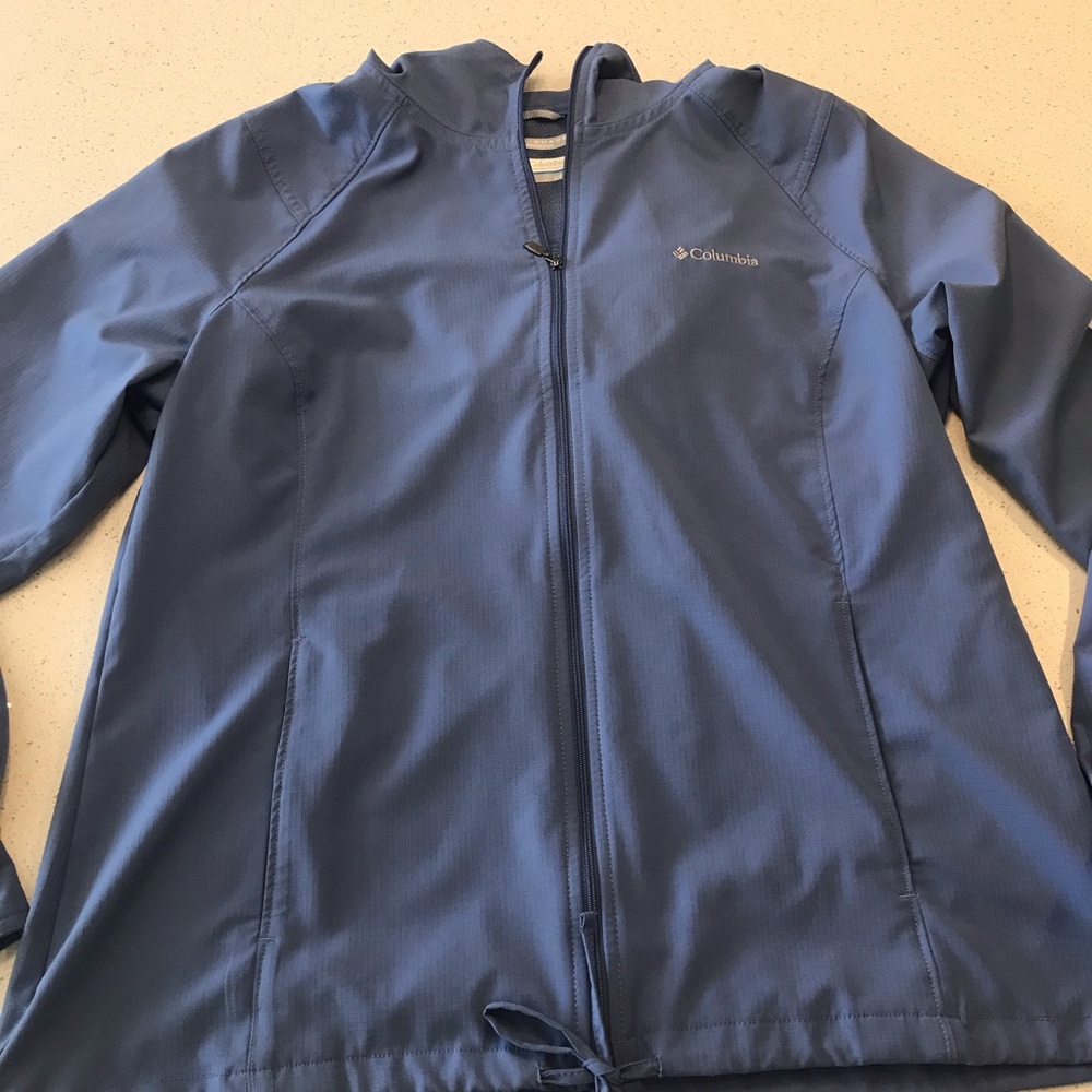 Columbia Ominshade Blue Zip Up Shirt